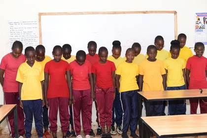 A group of learners from one of the school's co-curricular groups.