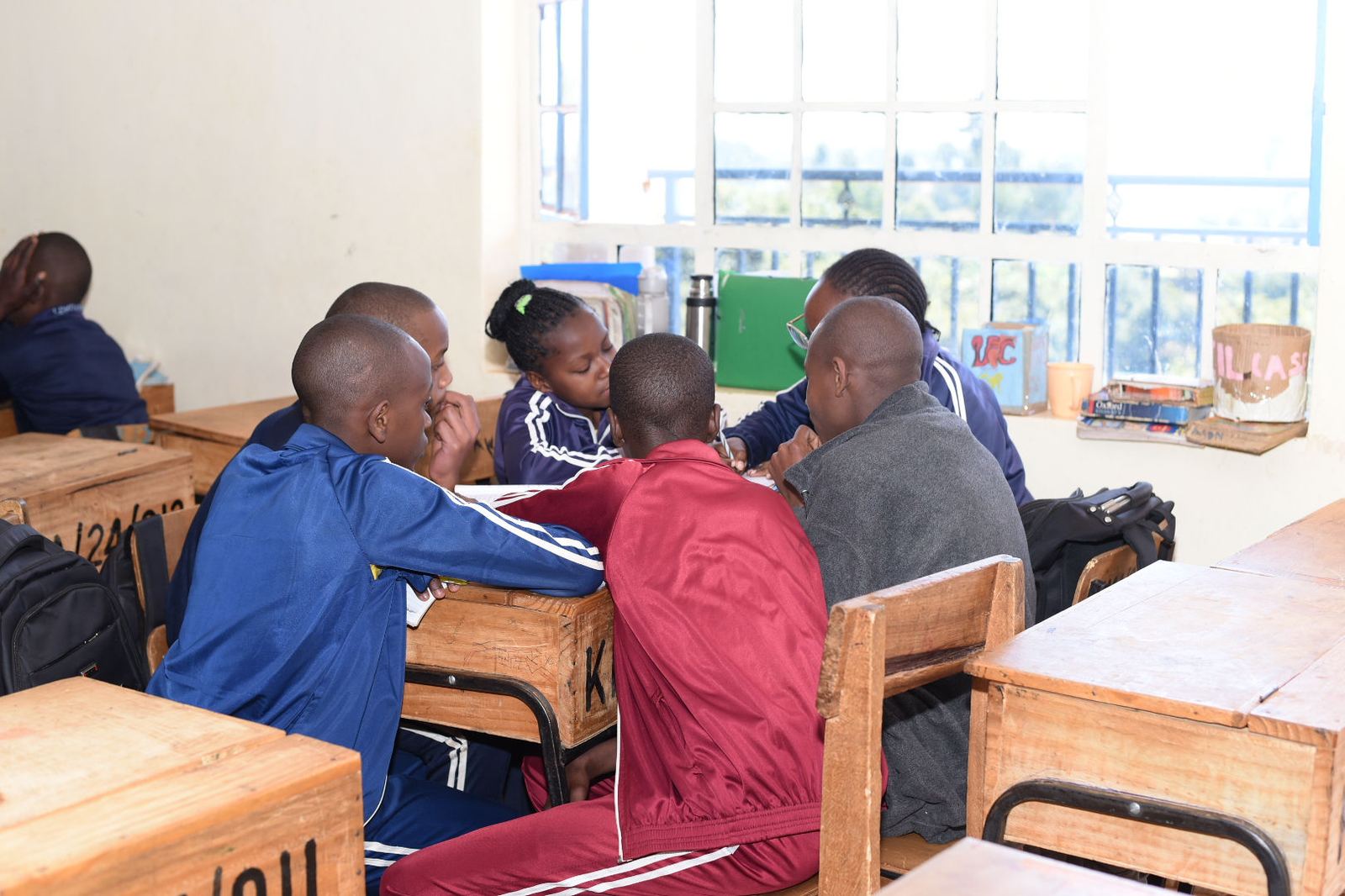 Learners gathered together at Kagira Memorial Academy.