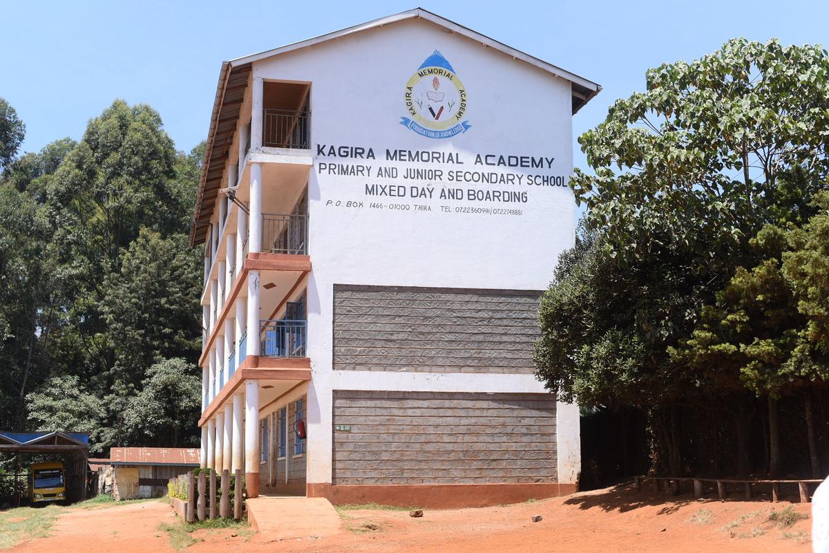 The Kagira Memorial Academy administration block.